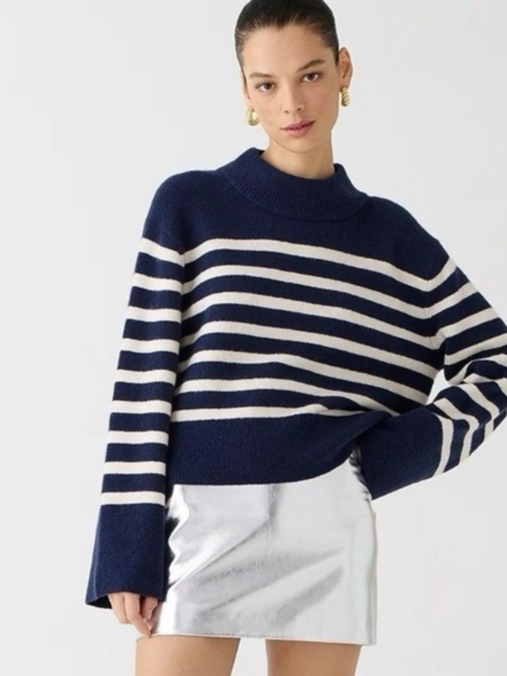 J. Crew Chunky Crewneck Sweater in Supersoft Yarn